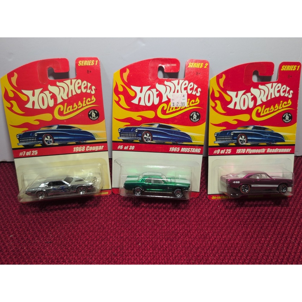 Hot Wheels Classics Series 1 And 2 A Lot Of Three Cars